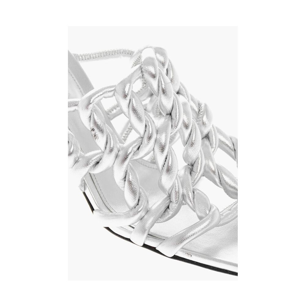 Bottega Veneta Leather Silver Sandal