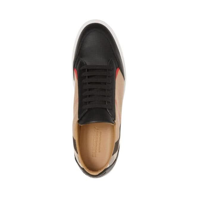Burberry Leather Black New Salmond Sneakers