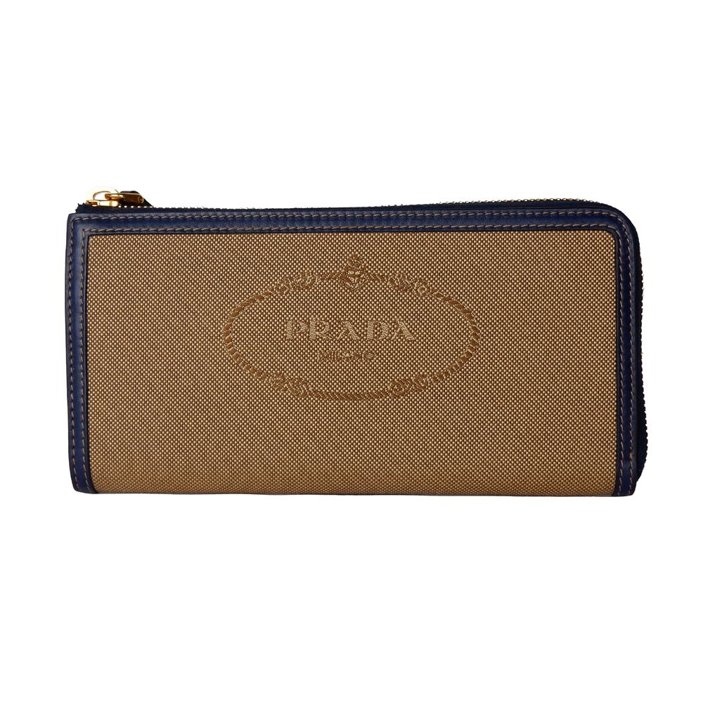Prada Leather Leather Leather Brown Wallet