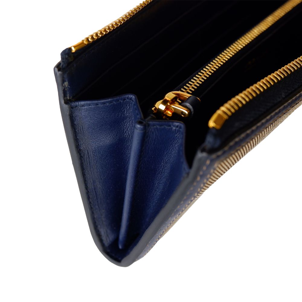 Prada Leather Leather Leather Brown Wallet