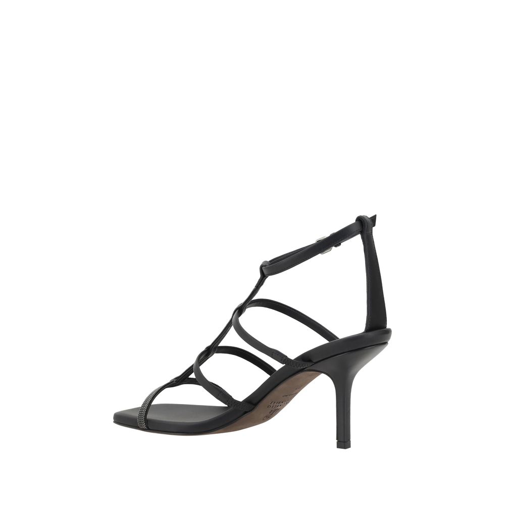 Brunello Cucinelli Sandals With Sparkling Embellishment