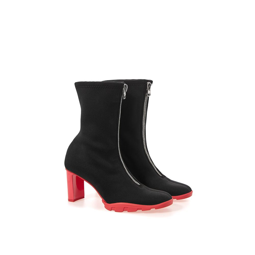 Alexander Mcqueen Black Neoprene Boot