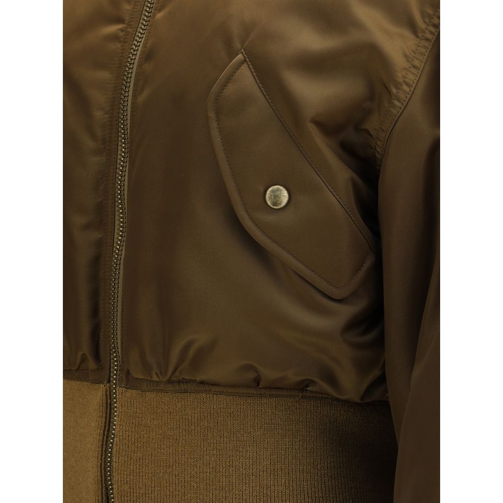 Saint Laurent Nylon Glossy Bomber Jacket