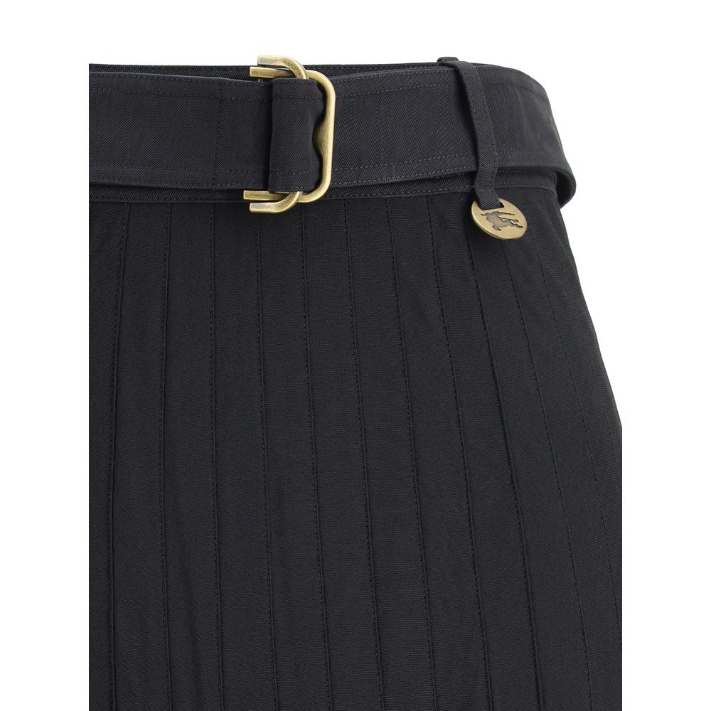 Burberry Pleated Midi Skirt