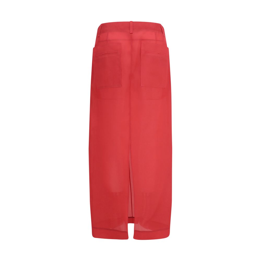 Khaite Lucian Midi Skirt Glam Steals