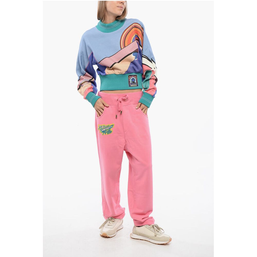 Balmain Boyfriend Joggers With Turn Up Hems