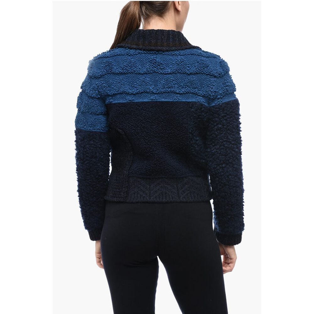 Bottega Veneta Wool Polo Neck Crop Pullover