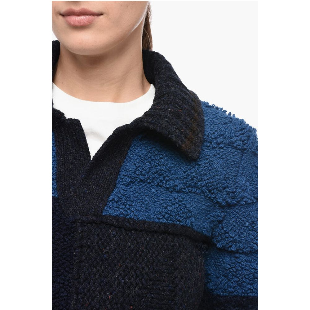 Bottega Veneta Wool Polo Neck Crop Pullover