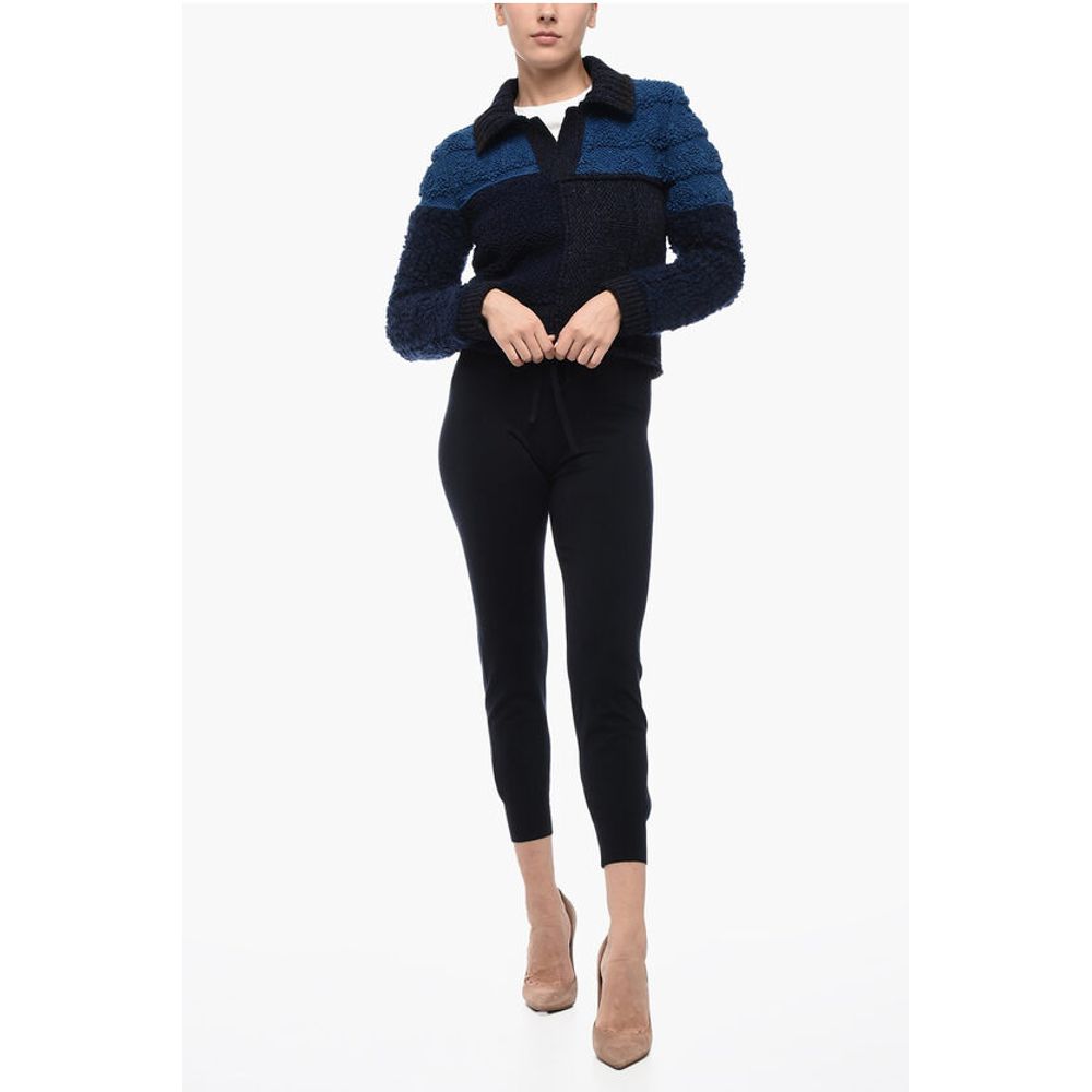 Bottega Veneta Wool Polo Neck Crop Pullover