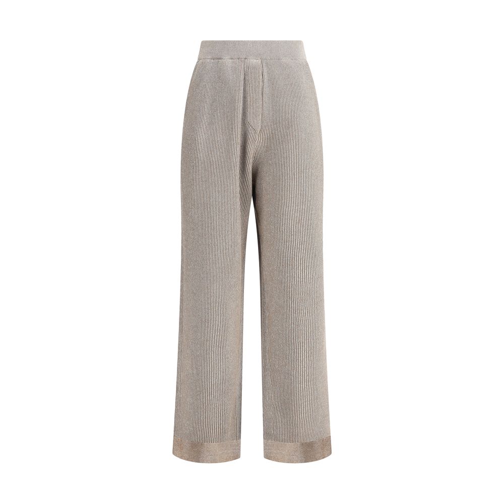 Brunello Cucinelli Ribbed Lurex Pant