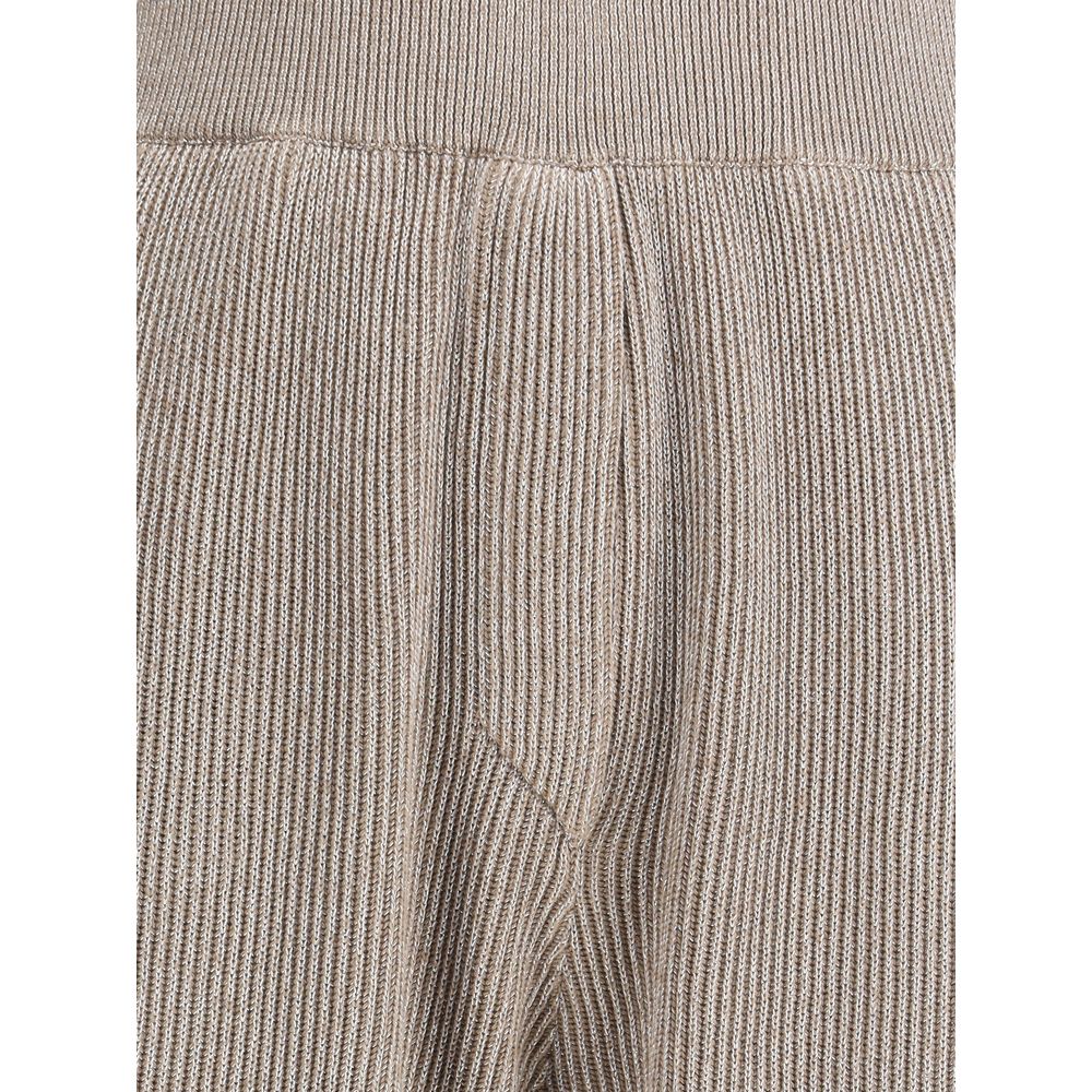 Brunello Cucinelli Ribbed Lurex Pant