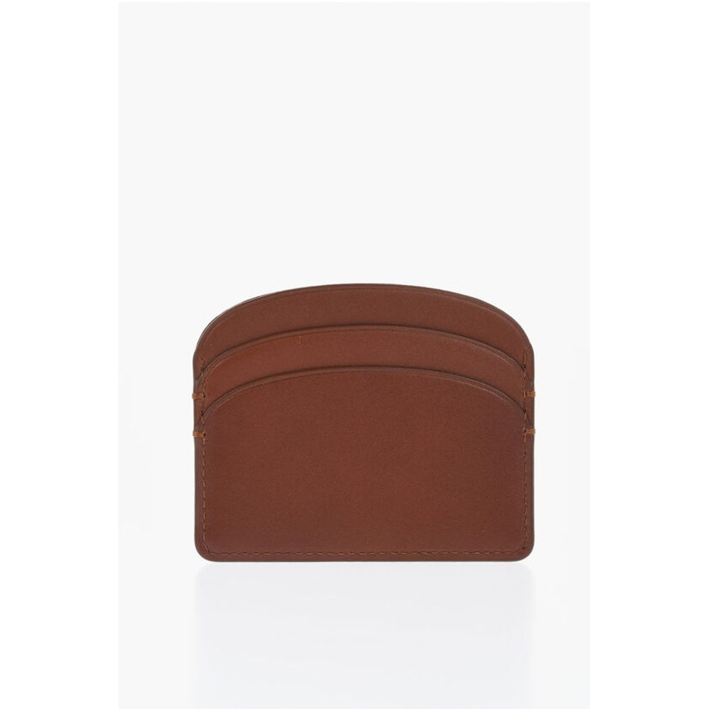 A.P.C. Leather Apc Solid Color Card Holder