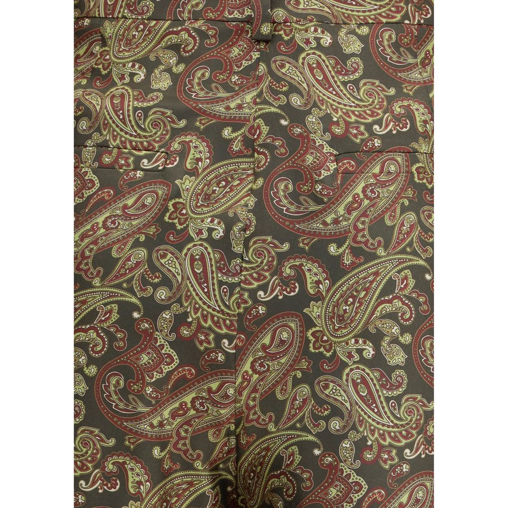 Saint Laurent Silk Paisley Patterned Pant