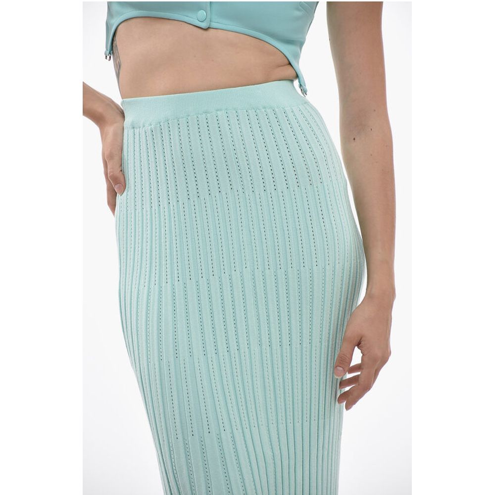 Aeron Ribbed Aria Maxi Skirt With Elastic Waistband
