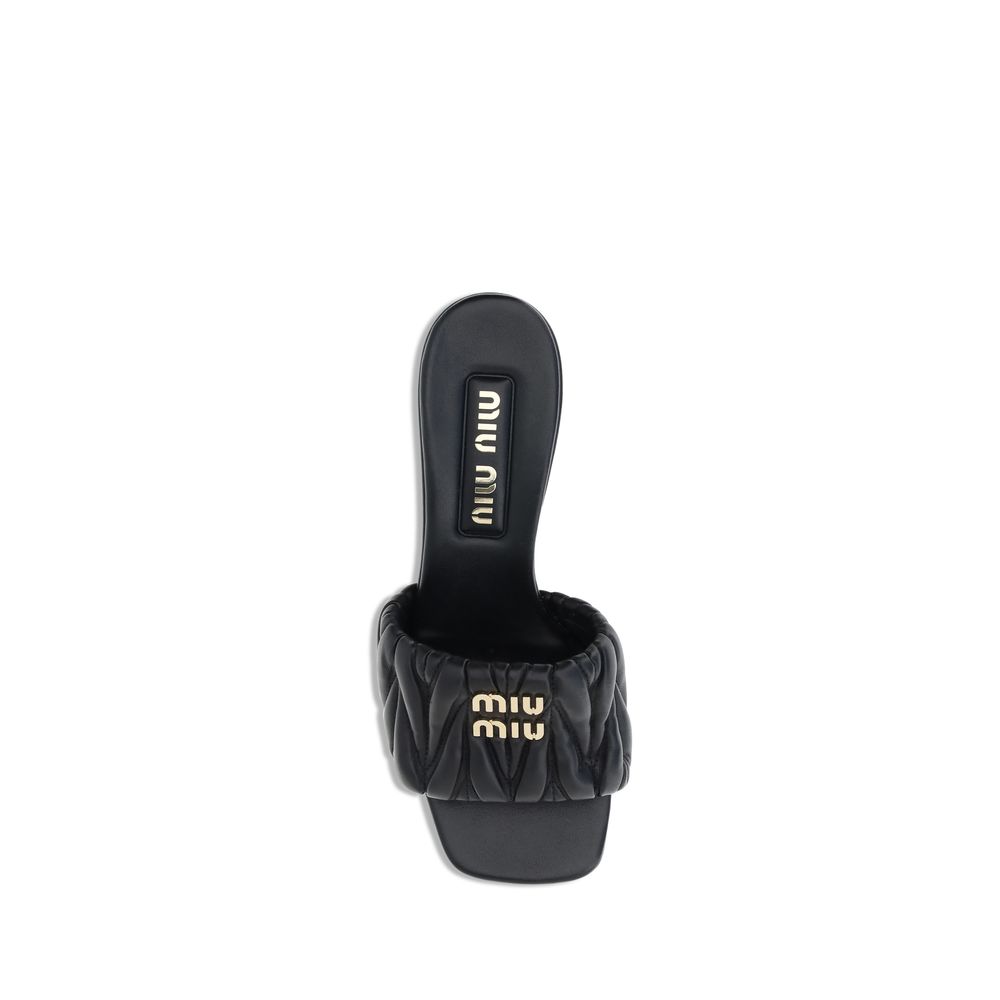 Miu Miu Logoed Sandals