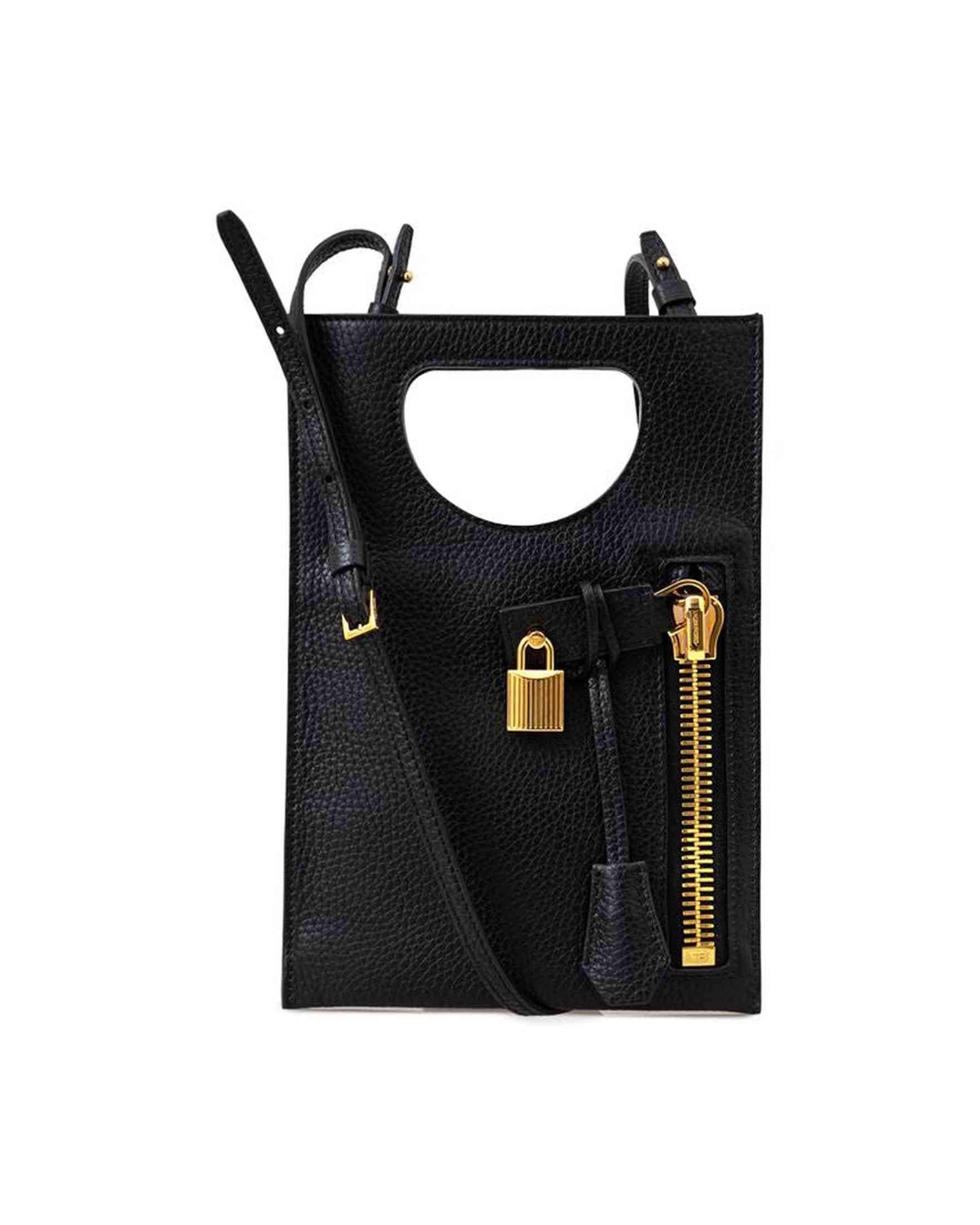 Tom Ford Black Leather Shoulder Bag Glam Steals