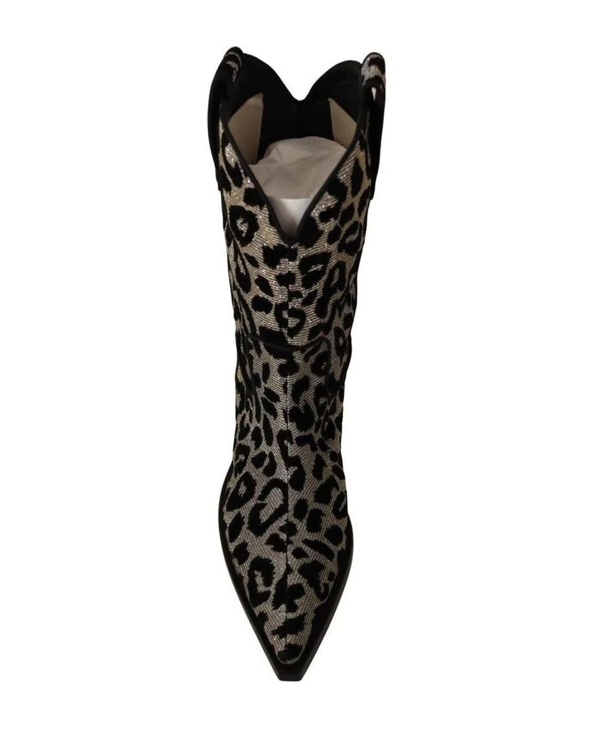 Dolce & Gabbana Elegant Leopard Print Mid Calf Boots Boots