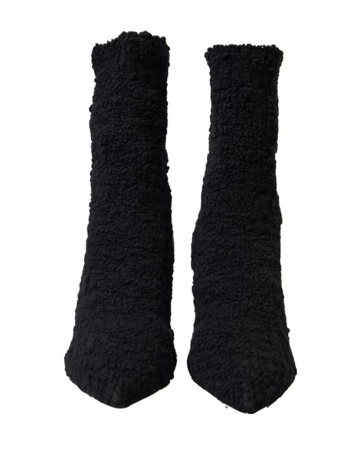 Dolce & Gabbana Elegant Virgin Wool Mid Calf Boots Boots