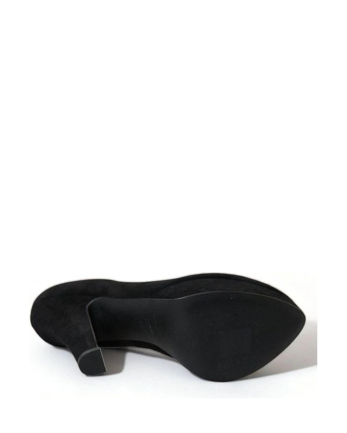 Dolce & Gabbana Black Suede Heeled Pumps Sophistication Heels