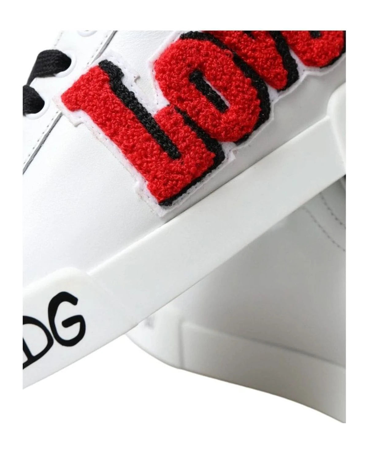 Dolce & Gabbana White Chic Portofino Leather Sneakers Sneakers