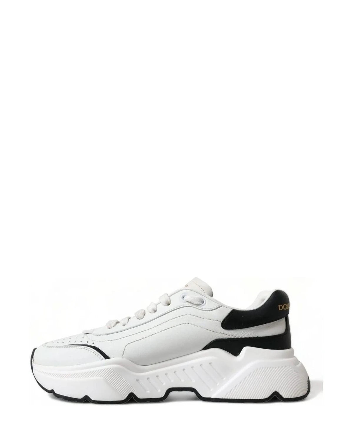 Dolce & Gabbana Black White Chic Daymaster Leather Sneakers Sneakers