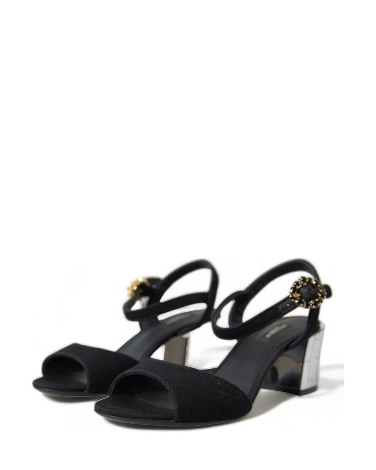 Dolce & Gabbana Mirror Heel Ankle Strap Sandals Heels