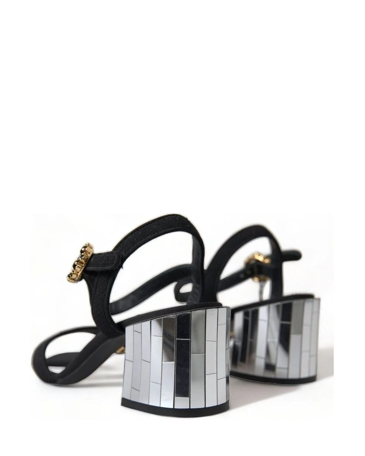 Dolce & Gabbana Mirror Heel Ankle Strap Sandals Heels