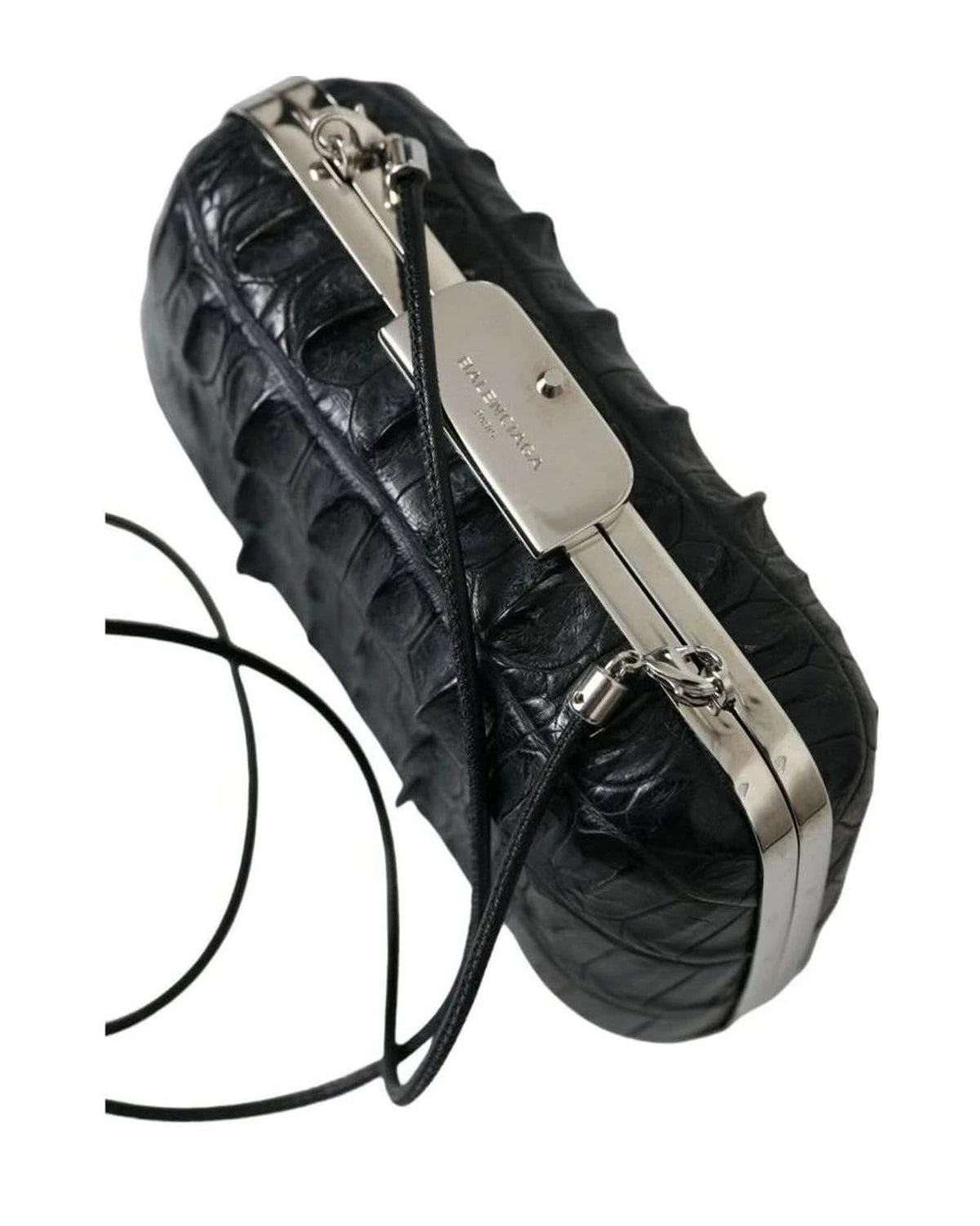 Balenciaga Elegant Crocodile Leather Evening Clutch Clutch Bags