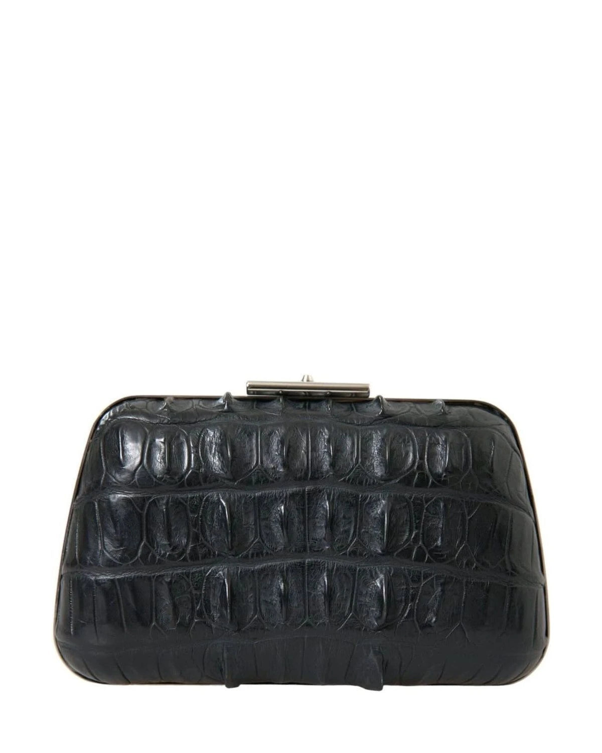 Balenciaga Elegant Crocodile Leather Evening Clutch Clutch Bags