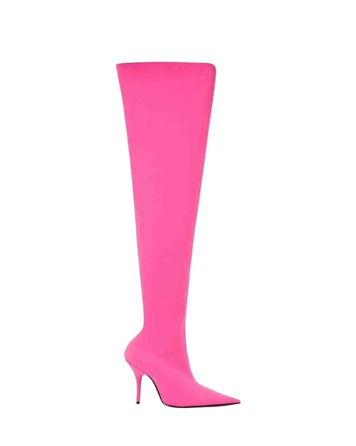Balenciaga Elegant Pink Polyester Ankle Boots Boots