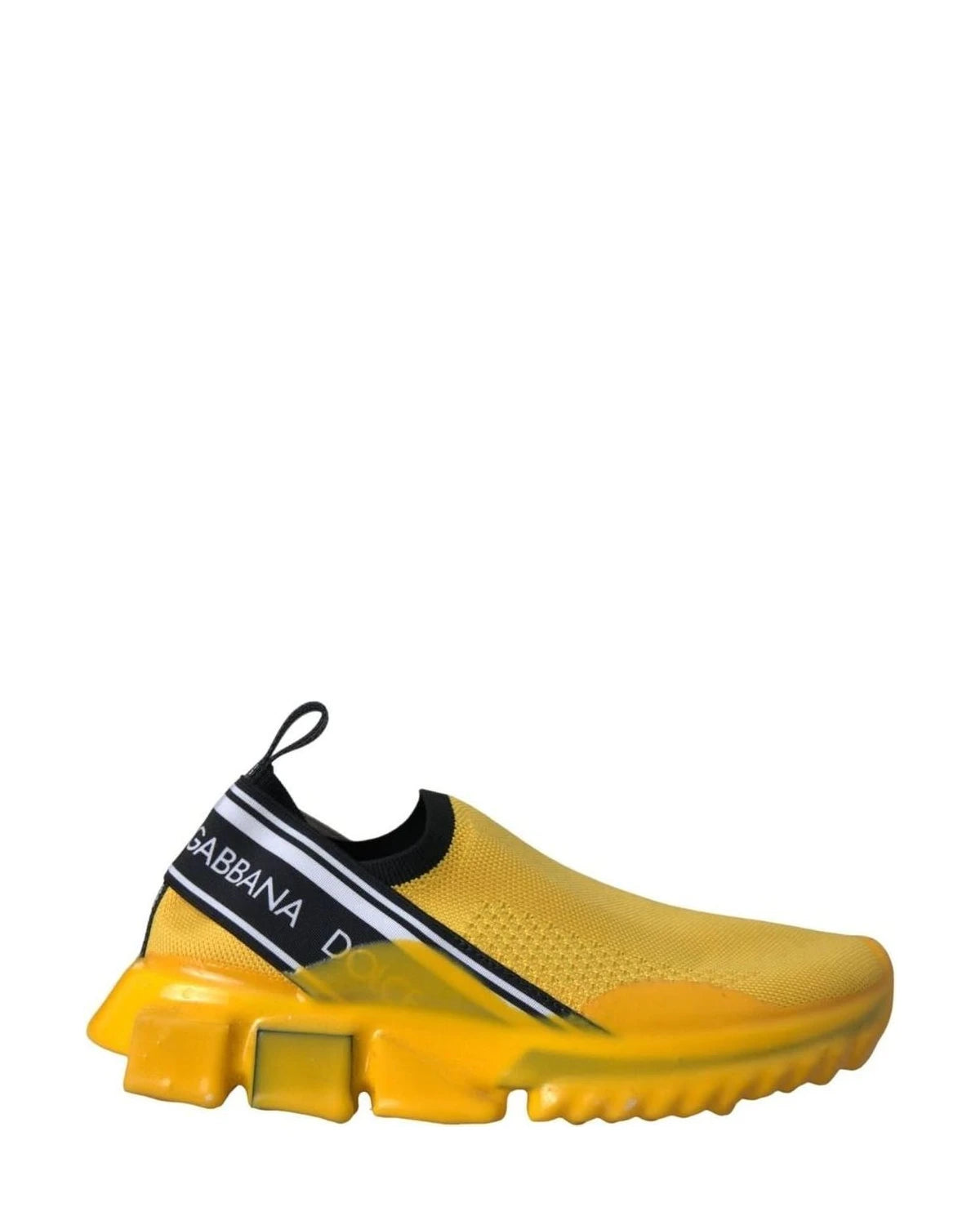 Dolce & Gabbana Yellow Sorrento Slip On Sneakers Women Shoes Sneakers