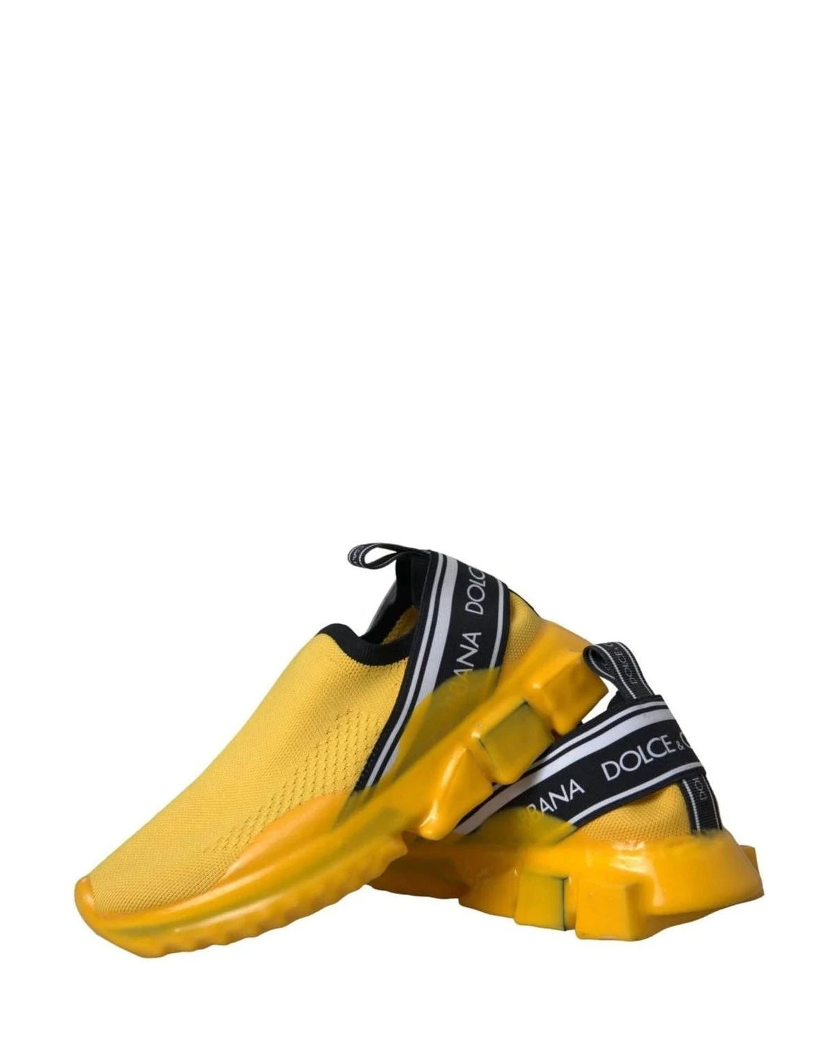 Dolce & Gabbana Yellow Sorrento Slip On Sneakers Women Shoes Sneakers