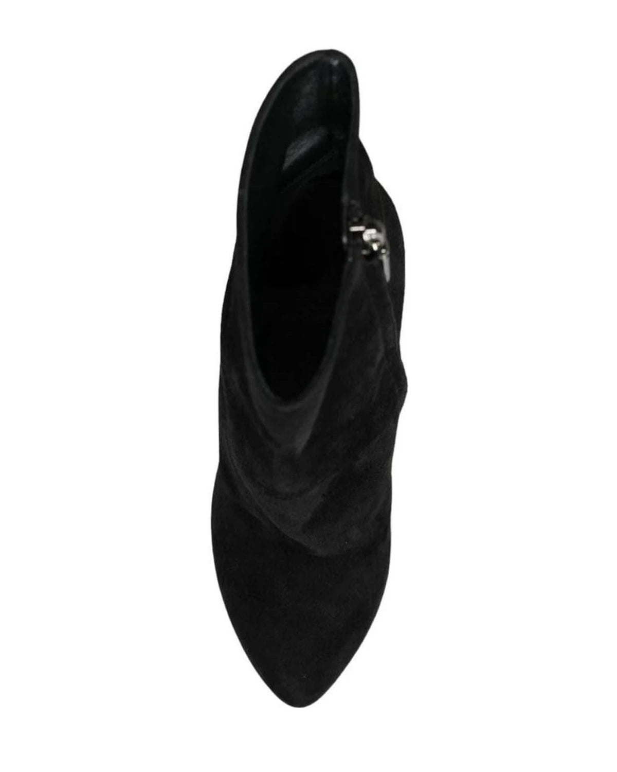 Dolce & Gabbana Black Suede Leather Mid Calf Boots Shoes Boots