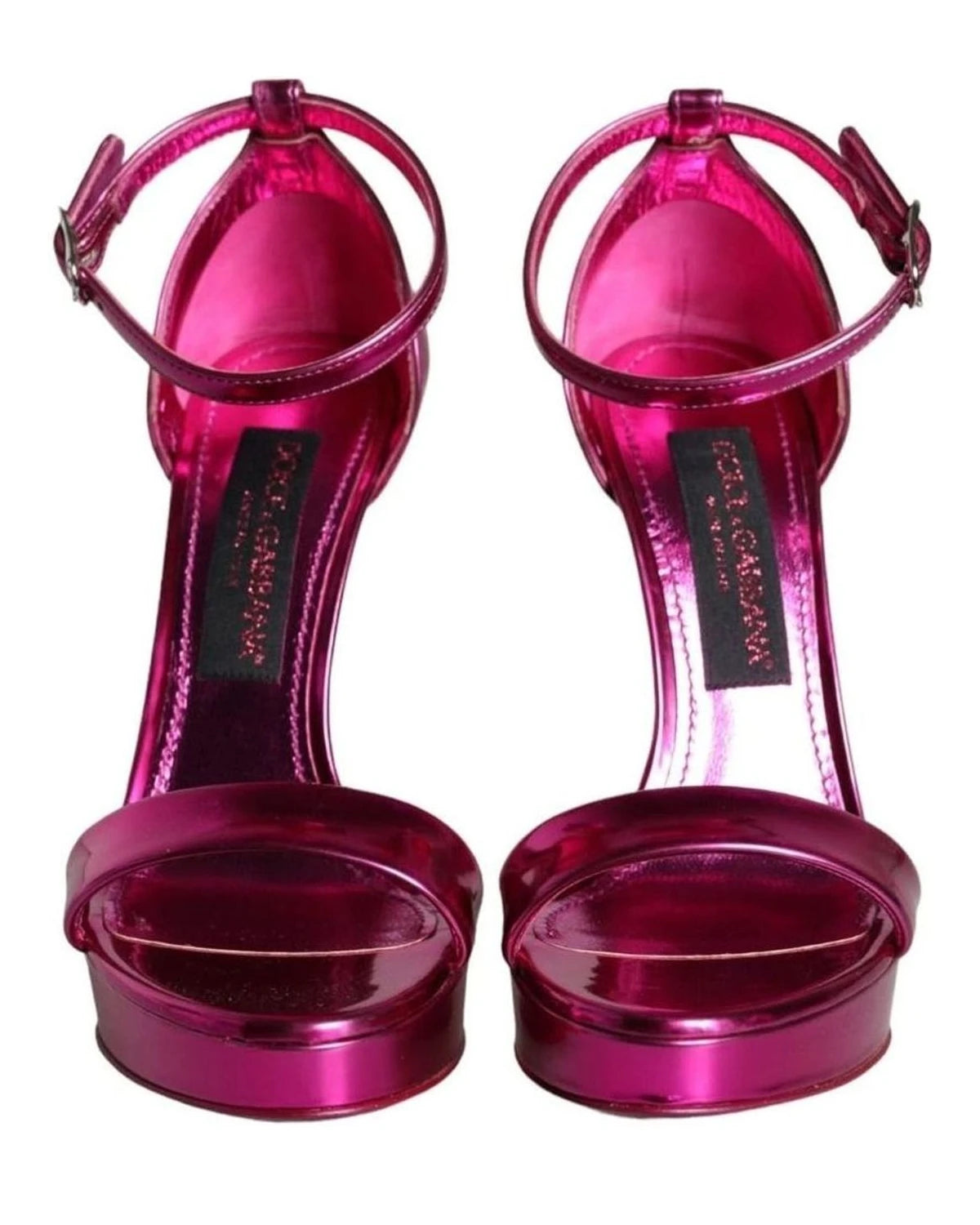 Dolce & Gabbana Fuchsia Keira Heels Ankle Strap Sandals Shoes Heels