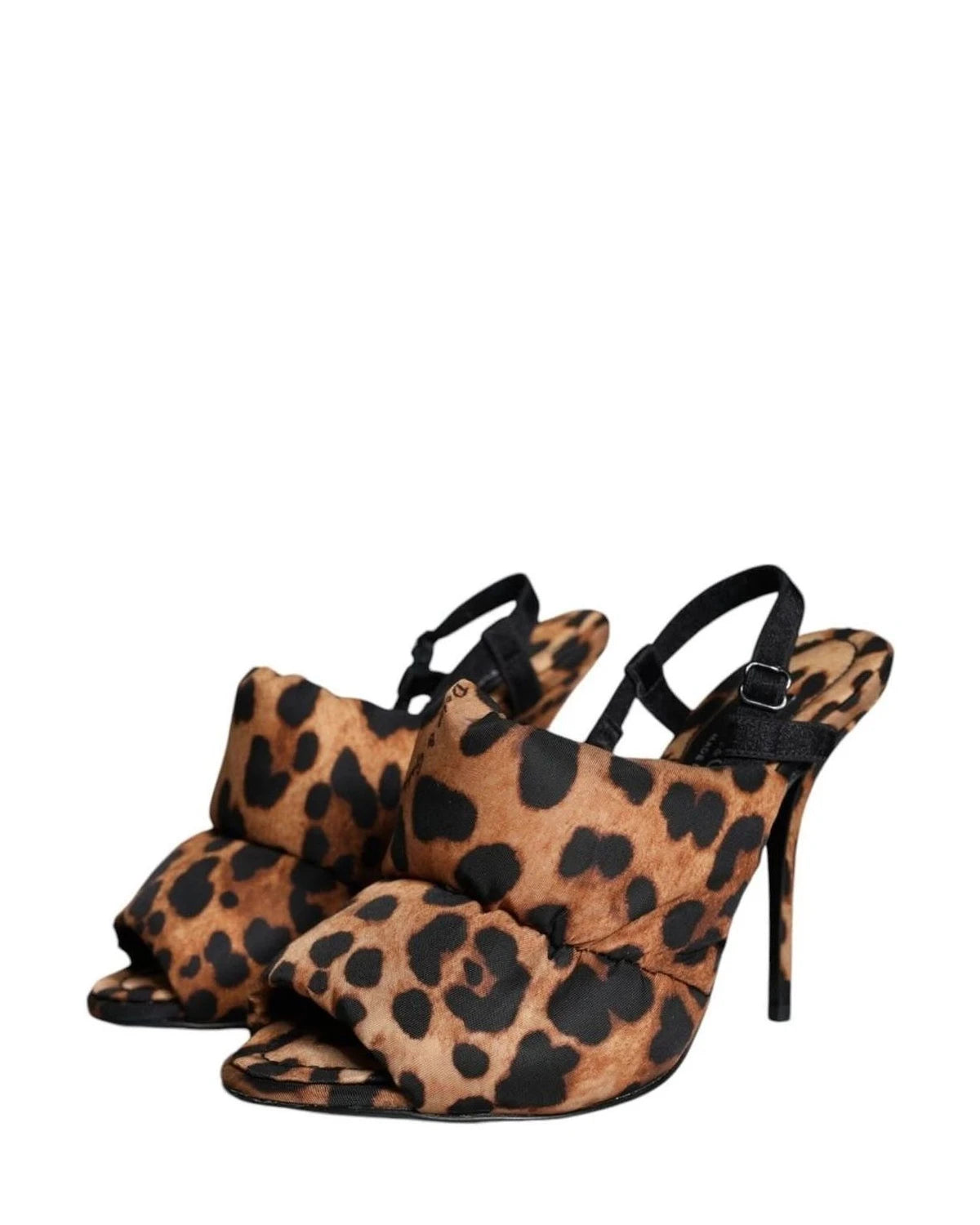 Dolce & Gabbana Brown Leopard Keira Slingback Sandals Shoes Heels