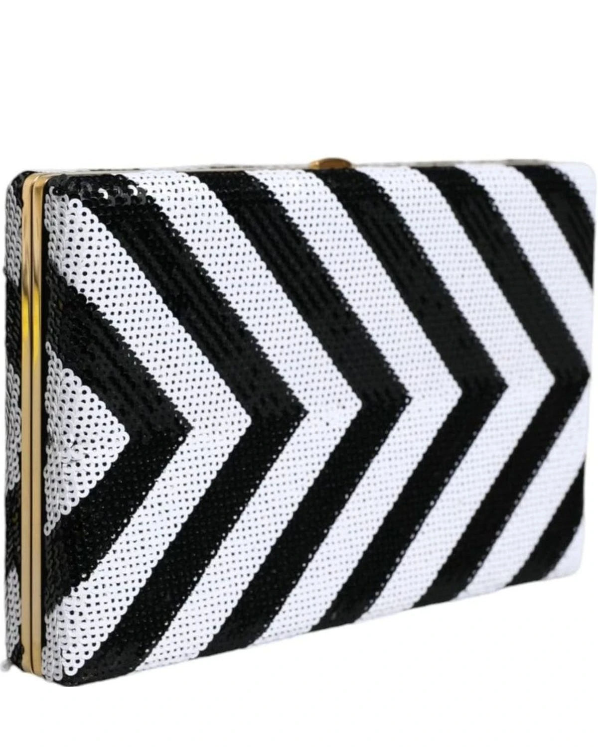 Dolce & Gabbana Black Frame Clutch Evening Party Purse Bag Clutch Bags