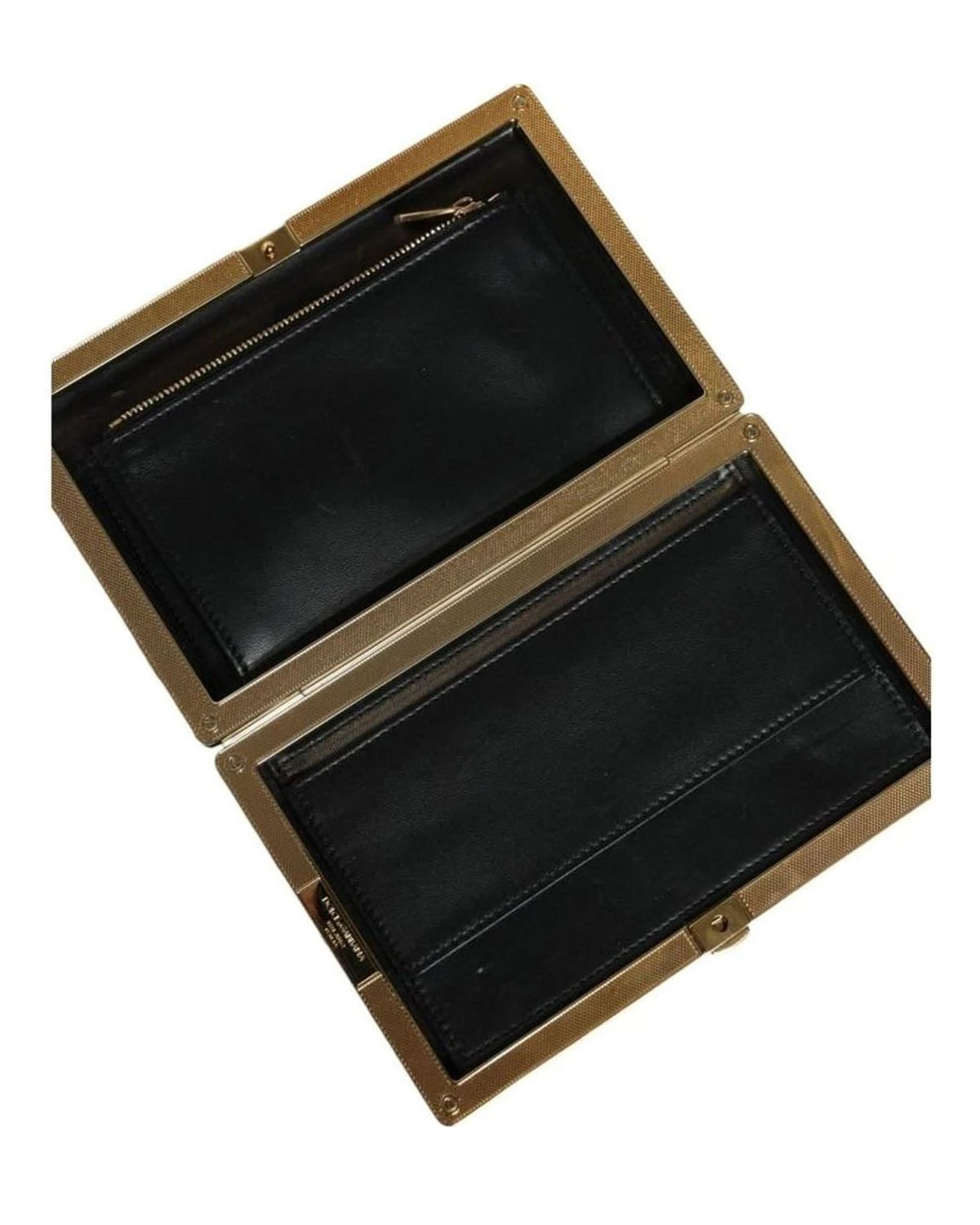 Dolce & Gabbana Black Frame Clutch Evening Party Purse Bag Clutch Bags