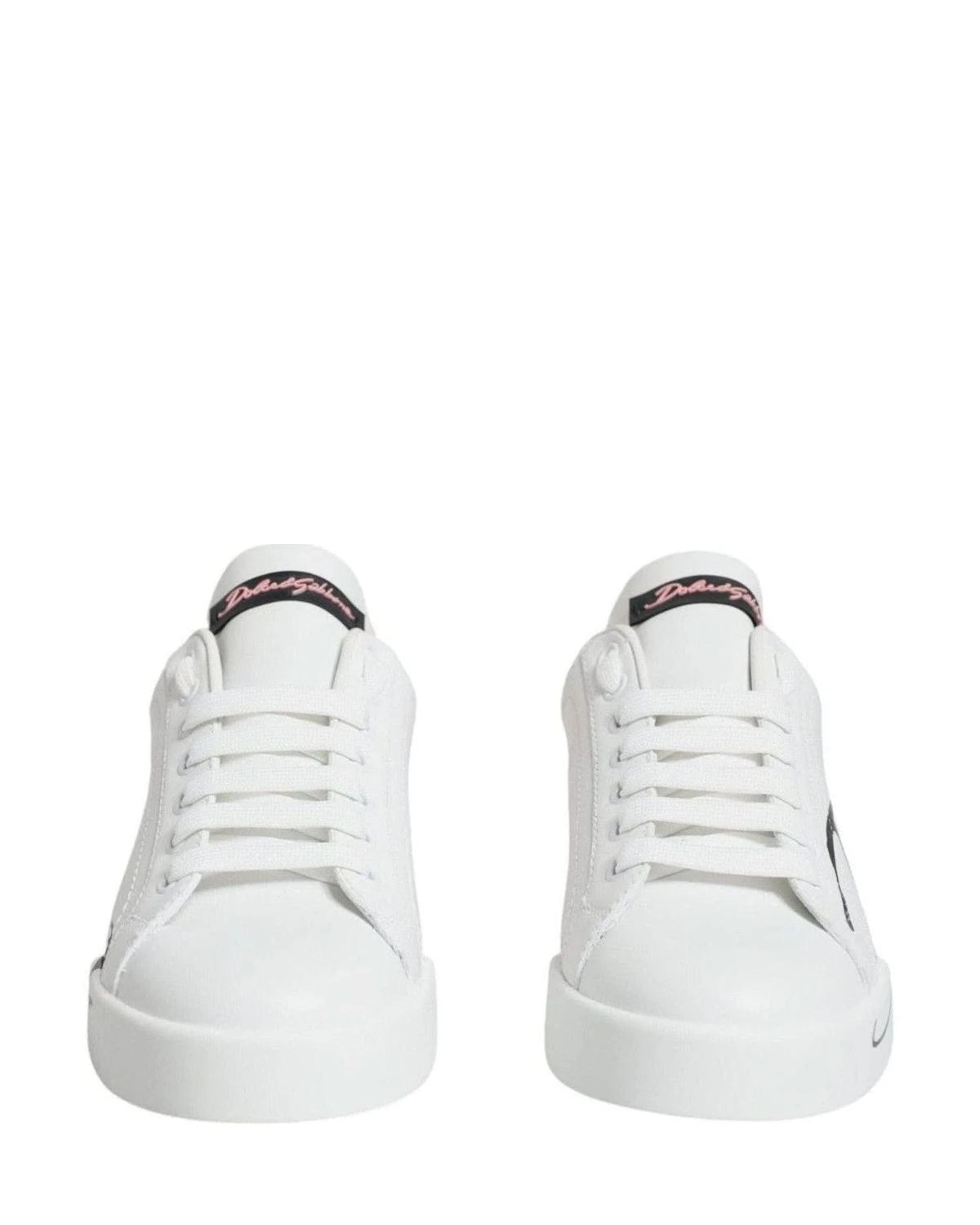 Dolce & Gabbana White Portofino Low Top Sneakers Shoes Sneakers