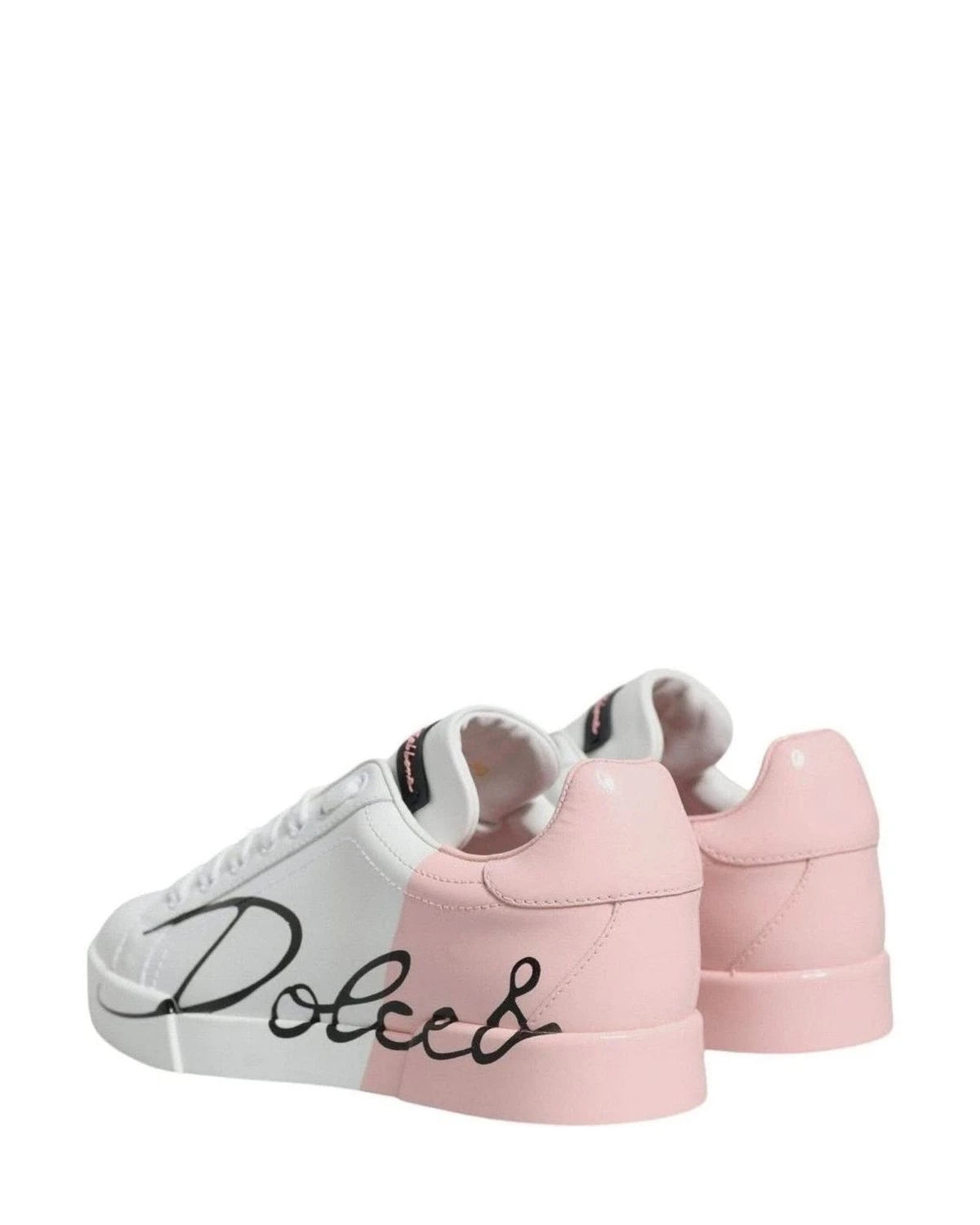 Dolce & Gabbana White Portofino Low Top Sneakers Shoes Sneakers