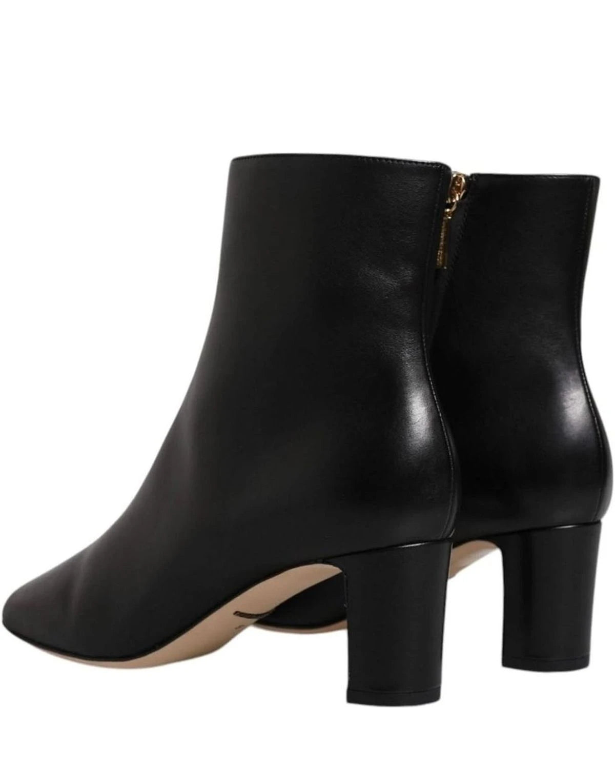 Dolce & Gabbana Black Jackie Leather Mid Calf Boots Shoes Boots