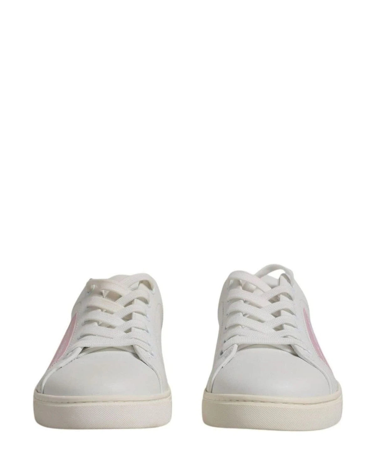 Dolce & Gabbana White Classic Calf Leather Sneakers Shoes Sneakers