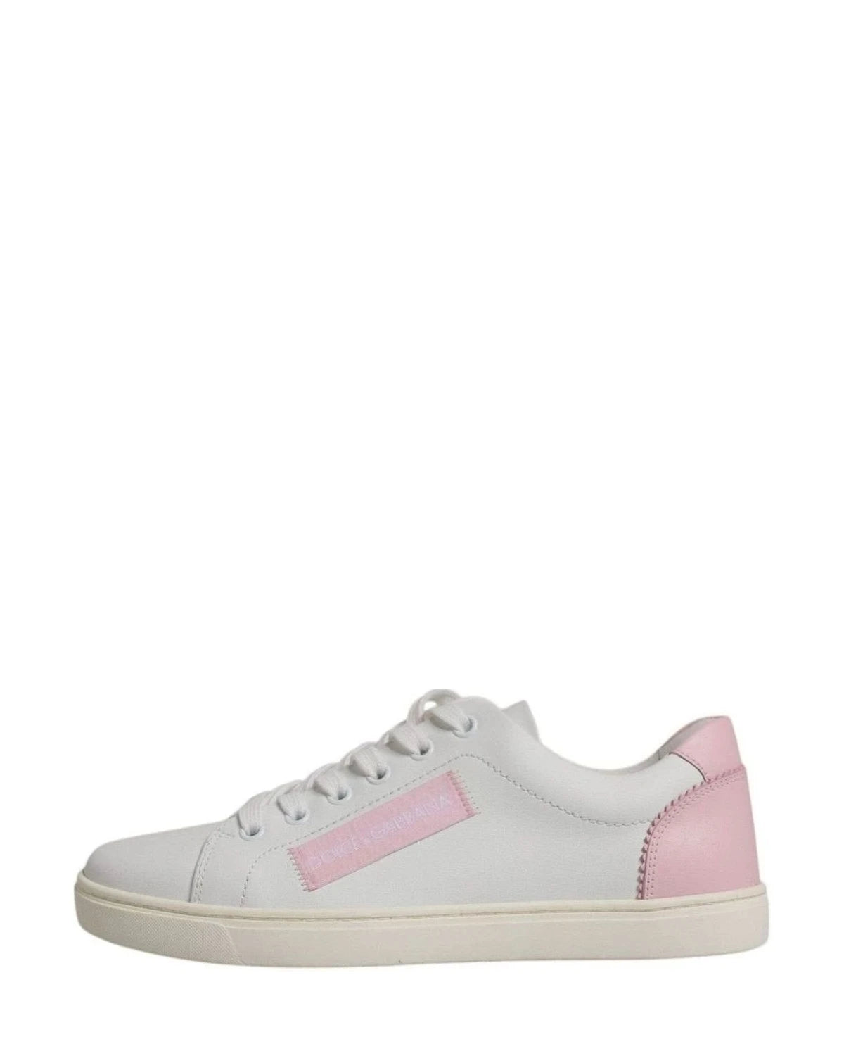 Dolce & Gabbana White Classic Calf Leather Sneakers Shoes Sneakers