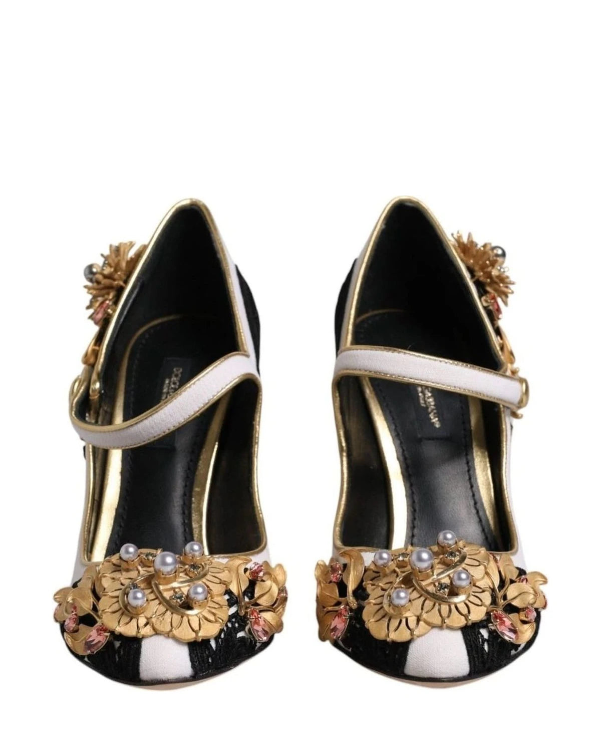 Dolce & Gabbana Multicolor Embellished Heels Pumps Shoes Heels
