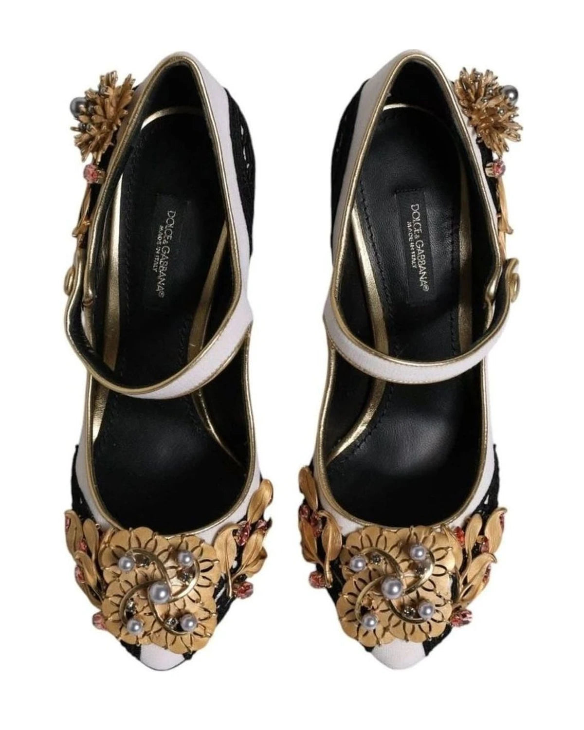 Dolce & Gabbana Multicolor Embellished Heels Pumps Shoes Heels