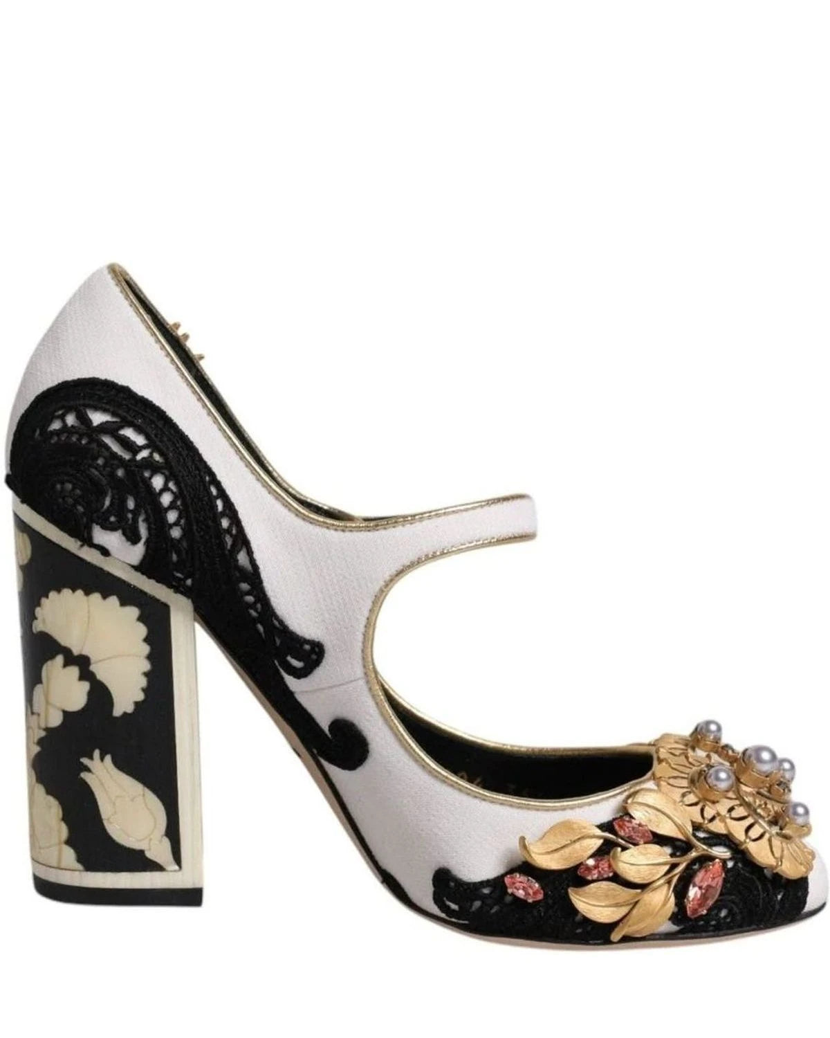 Dolce & Gabbana Multicolor Embellished Heels Pumps Shoes Heels