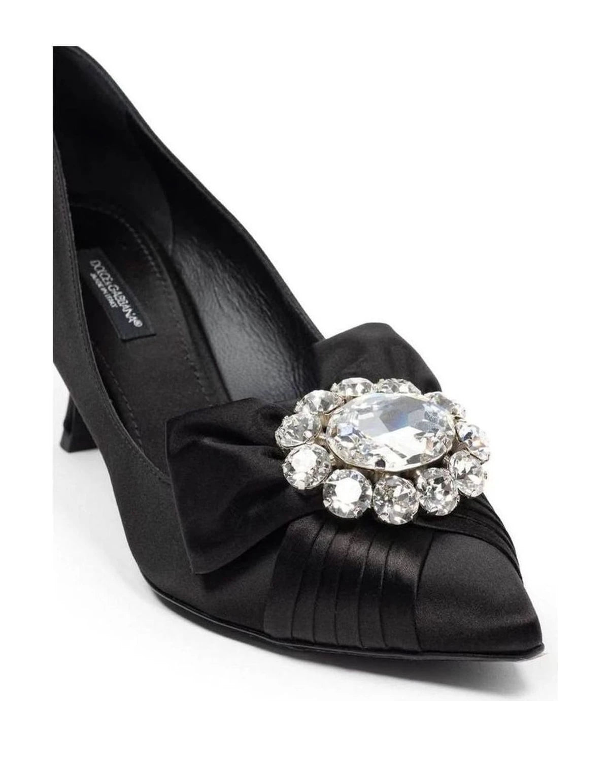Dolce & Gabbana Viscose Black Pump Heels