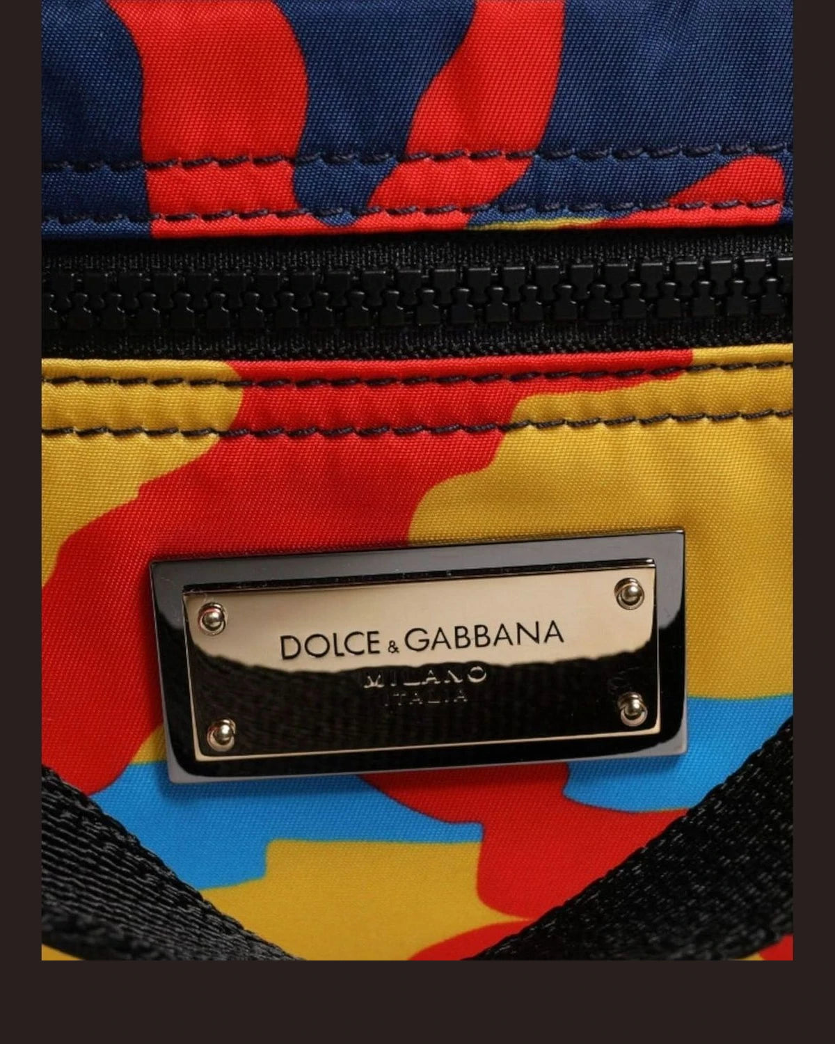 Dolce & Gabbana Multicolor Camouflage Nylon Shopping Tote Bag Handbags