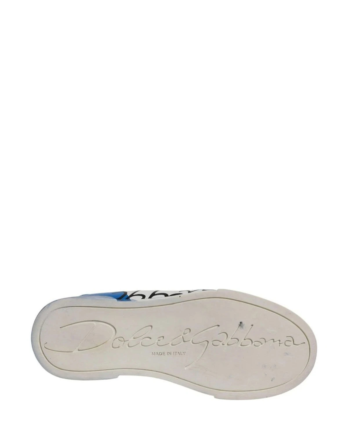 Dolce & Gabbana Blue Logo Portofino Sneakers Shoes Sneakers