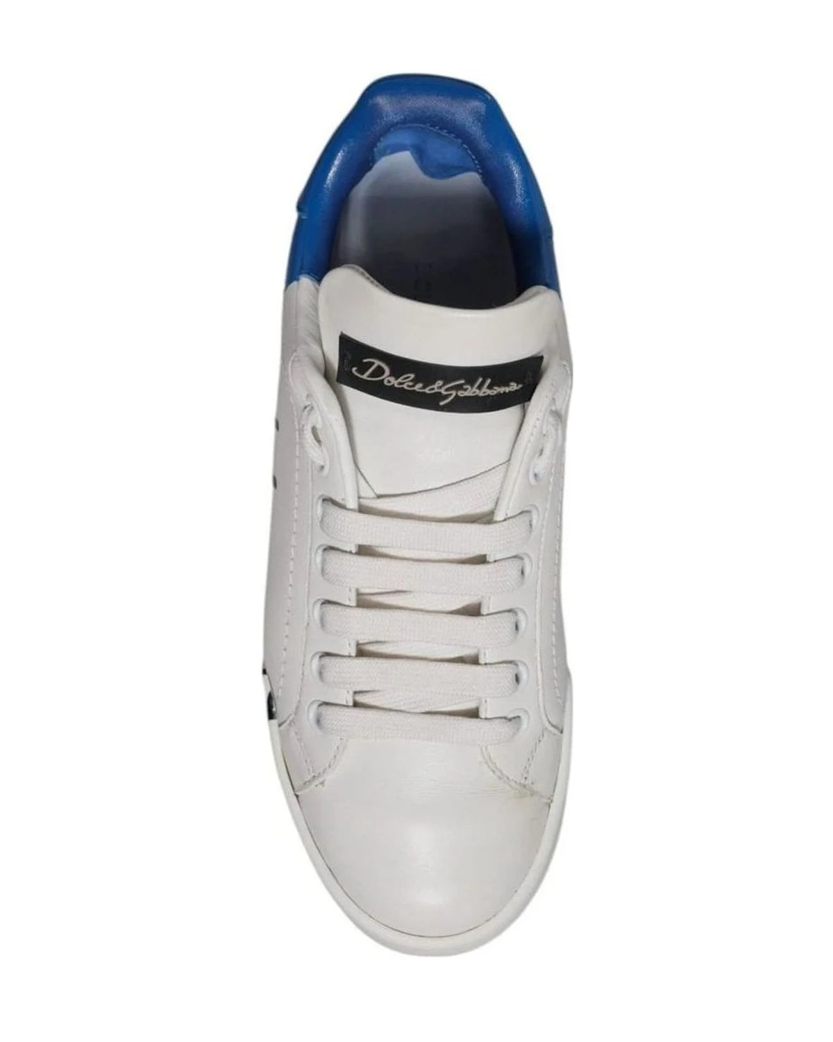 Dolce & Gabbana Blue Logo Portofino Sneakers Shoes Sneakers