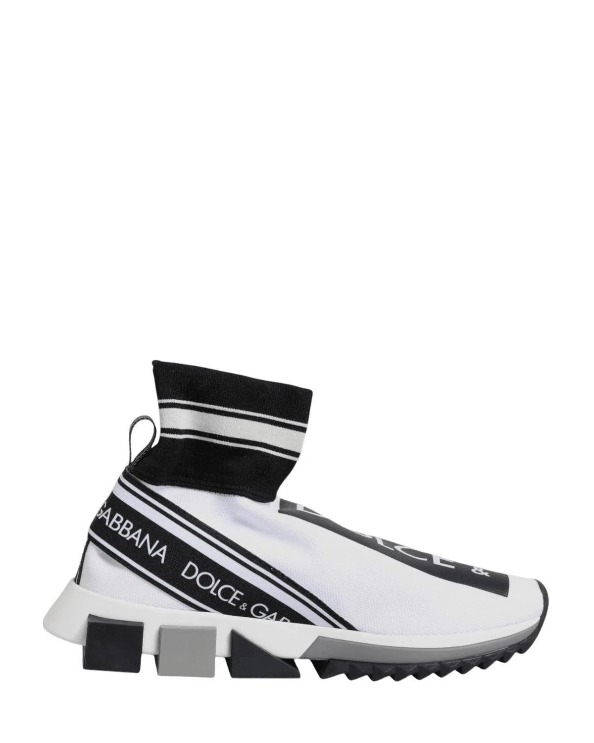 Dolce & Gabbana Black Sorrento Socks Sneakers Shoes Sneakers